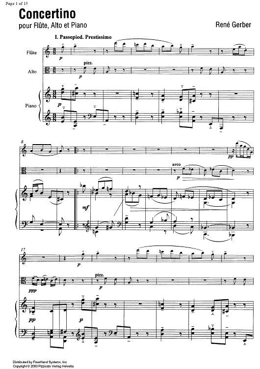 Concertino - Score