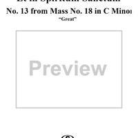 Et in Spiritum sanctum - No. 13 from Mass no. 18 in C minor ("Great")   - K427 (K417a)