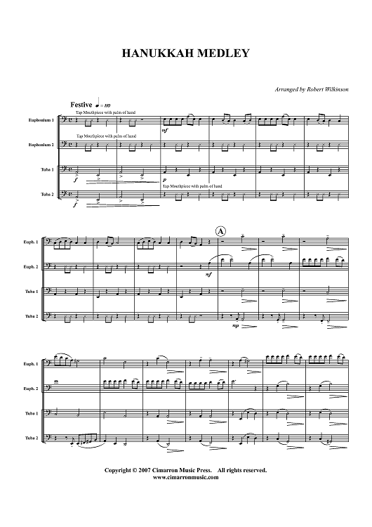 Hanukkah Medley - Score