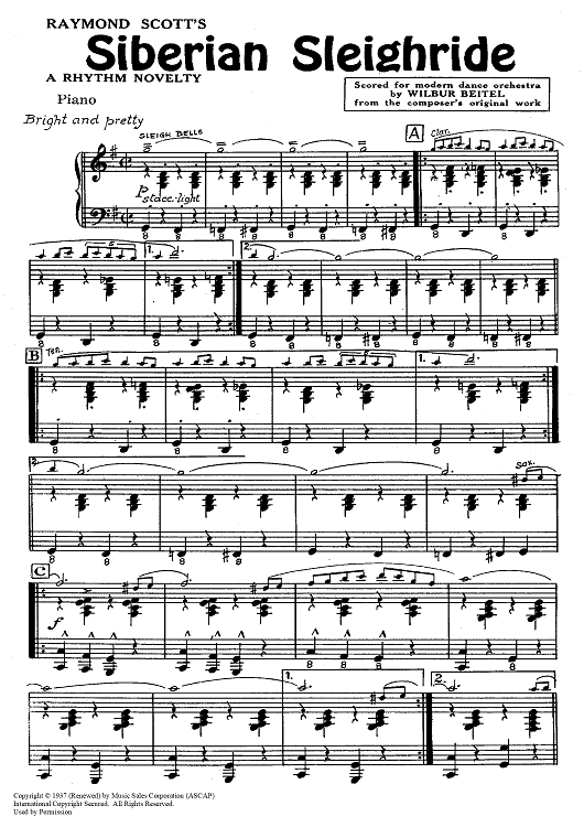 Siberian Sleighride - Piano