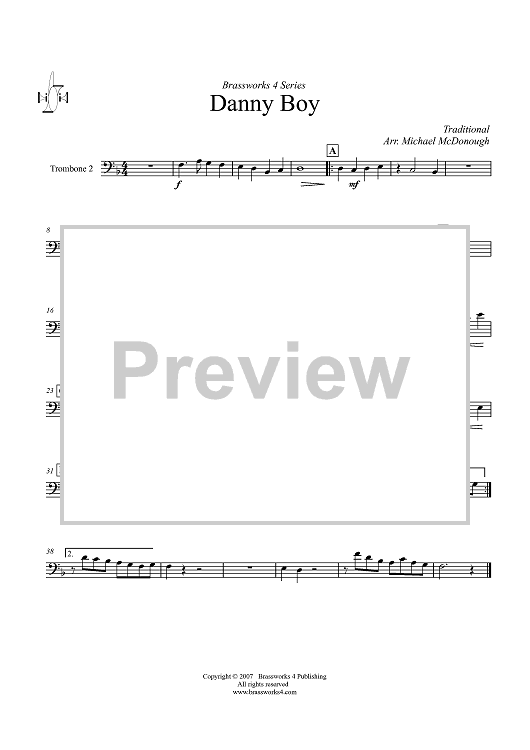 Danny Boy - Trombone 2