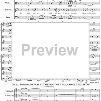Messiah, nos 30: Air. Behold, and see if there be any sorrow; and 31: He was cut off out of the land of the living - Full Score