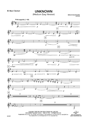 Unknown (Medium Easy Version) - Bass Clarinet