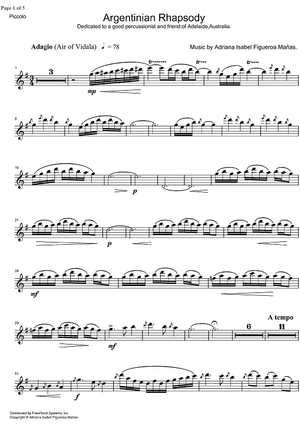 Argentinian Rhapsody - Flute 2 & Piccolo
