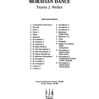 Moravian Dance - Score Cover