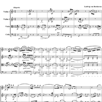 String Quartet No. 16, Movement 1 - Score