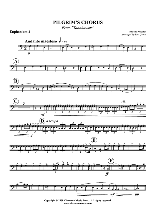 Pilgrim’s Chorus - Euphonium 2