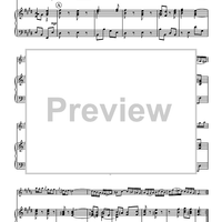 Sonata in E Major, BWV 1035 - Piano Score