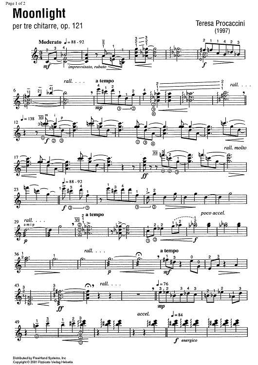 Moonlight Op.121 - Guitar 2