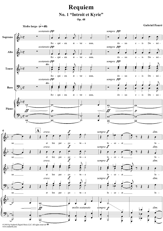 Requiem, Op. 48, No. 1: Introit et Kyrie
