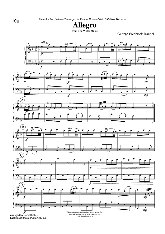 Allegro - from The Water Music