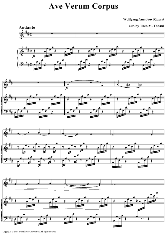 Ave Verum Corpus, K618