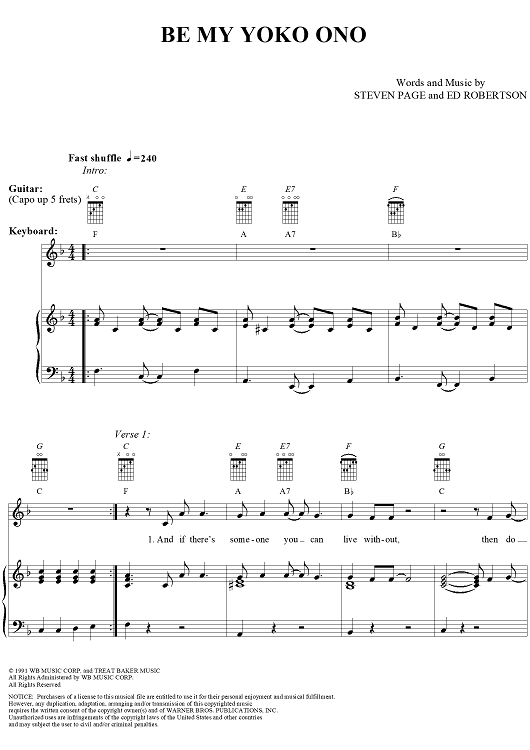 Be My Yoko Ono