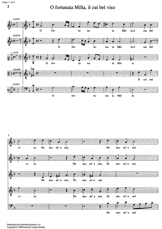 O fortunata Milla, il cui bel viso