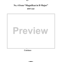 Omnes generationes (Chorus), No. 4 from "Magnificat in D Major"