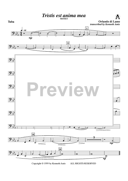 Tristis est anima mea - Tuba