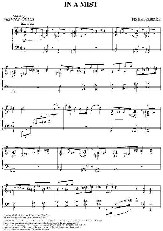 Modern Piano Suite, No. 1: In a Mist