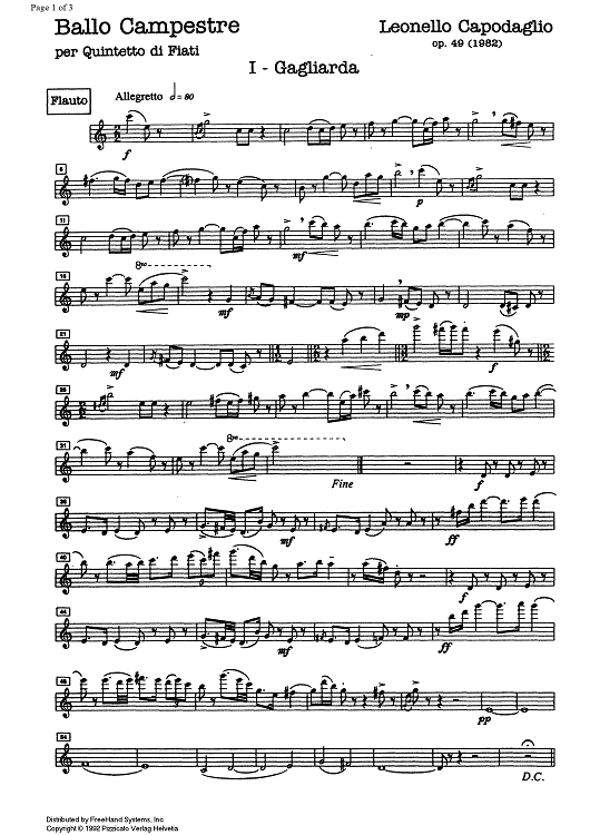 Ballo campestre Op.49 - Flute