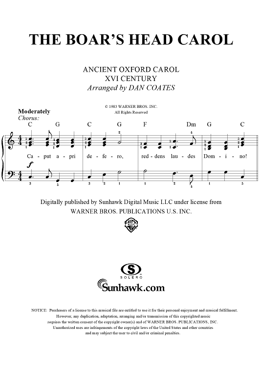 The Boar's Head Carol