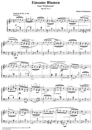 Waldszenen, Op. 82, No. 3 Einsame Blumen