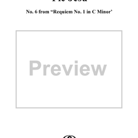 Pie Jesu - No. 6 from "Requiem No. 1 in C minor"