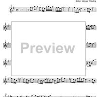 Three Part Sinfonia No. 8 BWV 794 F Major - B-flat Clarinet 1