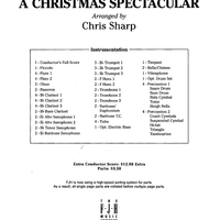 A Christmas Spectacular - Score Cover