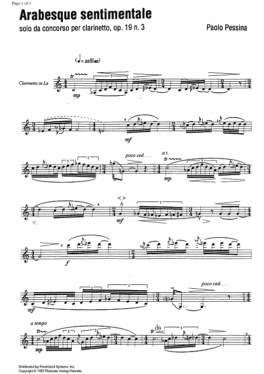 Arabesque sentimentale Op.19 No. 3