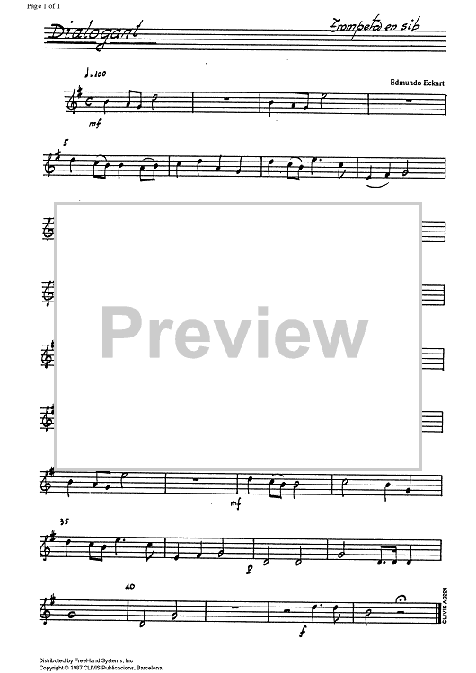 Dialogant - B-flat Trumpet