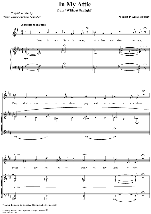 Without Sunlight, No. 1: In My Attic