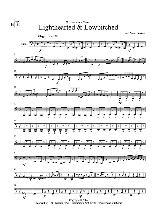 Lighthearted & Lowpitched - Tuba