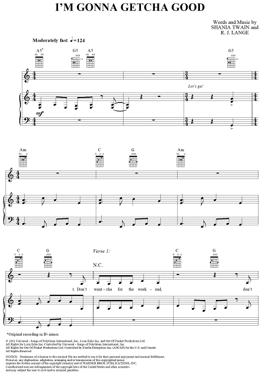 I'm Gonna Getcha Good!