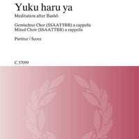 Yuku haru ya (Spring passes) - Choral Score