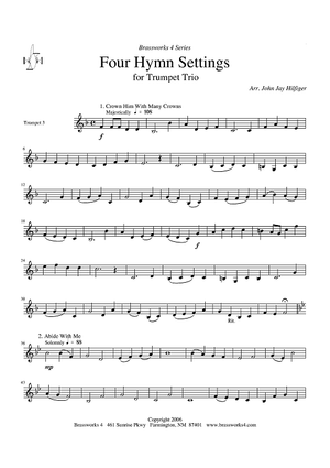 Four Hymn Settings - Trumpet 3