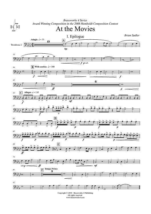 At the Movies - Trombone 2