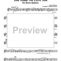 You Made Me Love You - Horn" Sheet Music for Brass Quintet - Sheet  Music Now