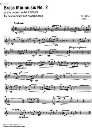 Brass Minimusic No. 2 - Trumpet in C 1