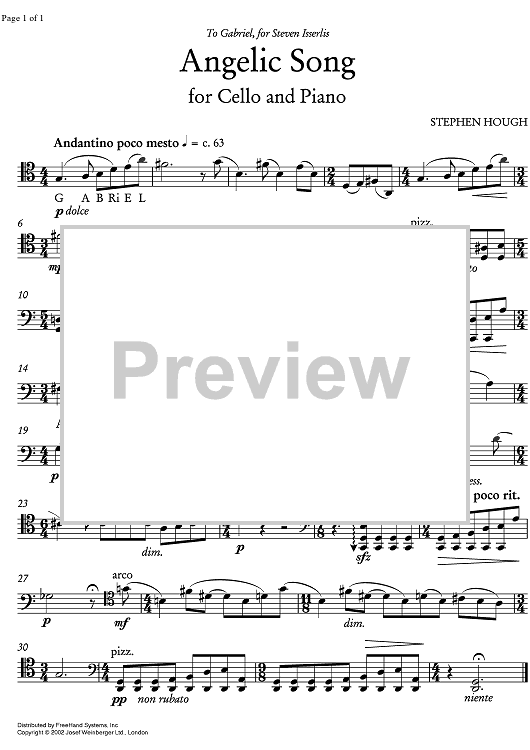 Angelic Song - Cello