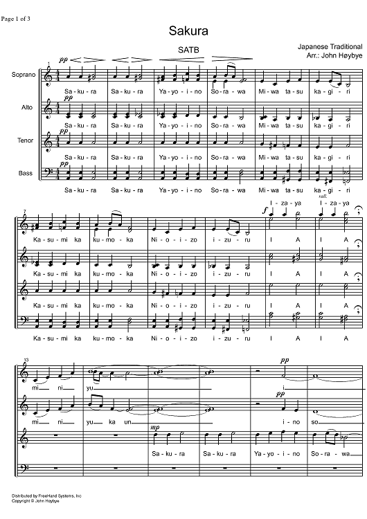 Sakura, Japanese traditional