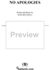No Apologies
