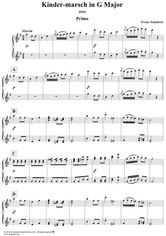 Kindermarsch in G Major