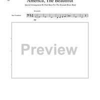 America, The Beautiful - Bass Trombone