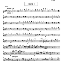 Sextuor pour la fin du 20ème Siècle or Variations on a theme by F. Schubert - Flute 1 & Piccolo
