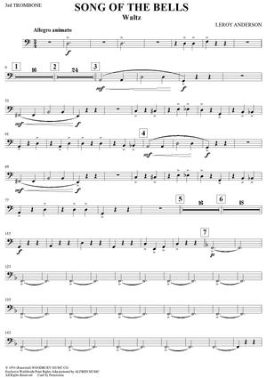 Song of the Bells - Trombone 3