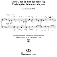 O Christ Who Art the Light of the World, from "Seventy-Nine Chorales", Op. 28, No. 9