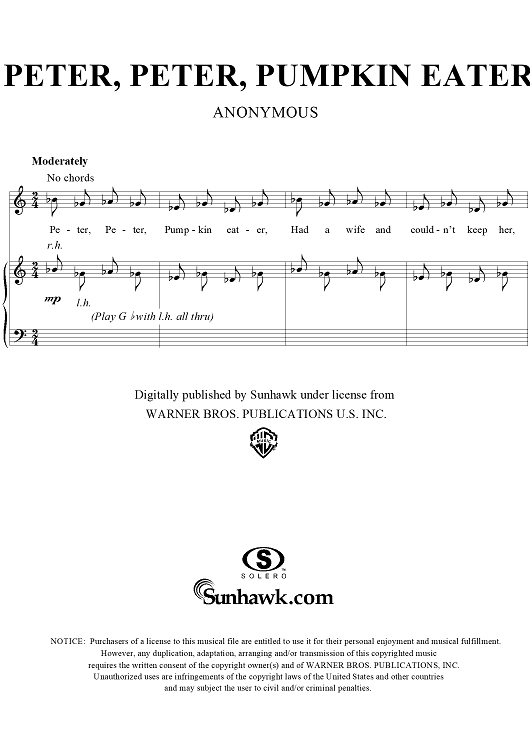 Peter, Peter, Pumpkin Eater