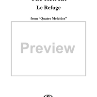 Quatre Mélodies, No. 3: Le Refuge