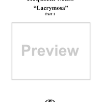 Requiem Mass, Op. 89, Part 1, No. 8, "Lacrymosa"