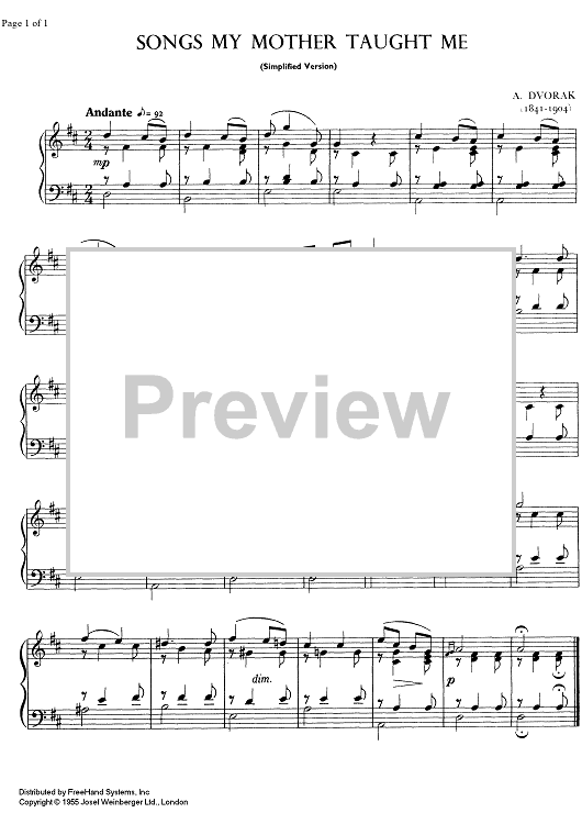 Songs My Mother Taught Me