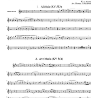 4 Mozart Canons - Trumpet 1 in Bb